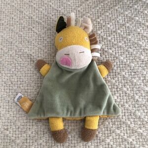 JOULES GREEN YELLOW HORSE PONY DONKEY BABY COMFORTER SOFT HUG TOY